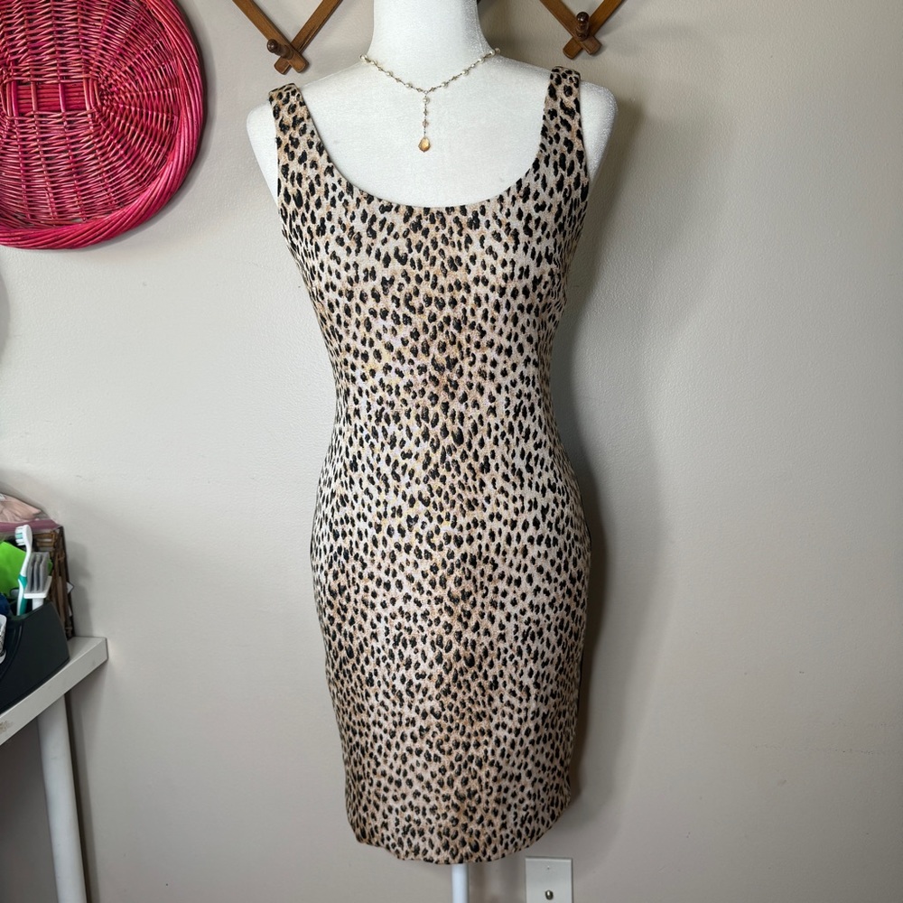 NEW DVF Diane Von Furstenberg leopard print Adrianna dress